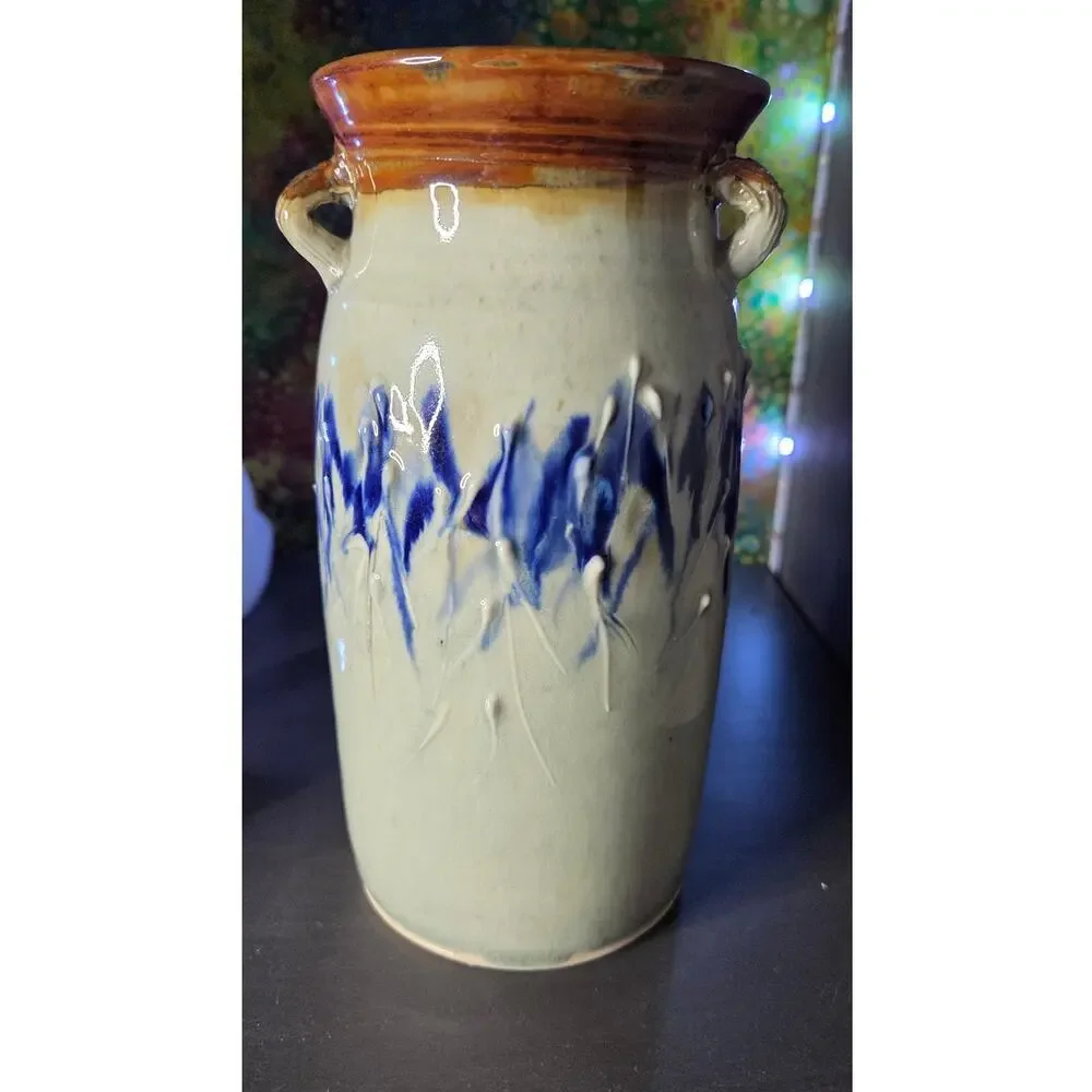 Art Studio Pottery Crock/Vase Signed